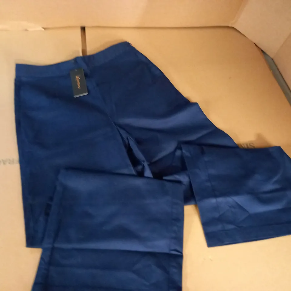 KINTSUGI NAVY TROUSERS WITH SIDE ZIP - 12