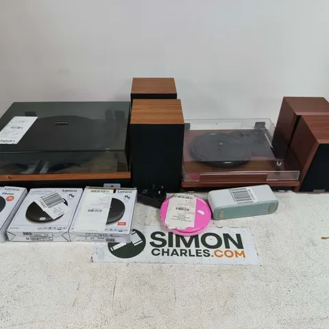 LOT OF 10 ASSORTED LENCO AUDIO ITEMS TO INCLUDE PERSONAL CD-PLAYERS AND TURNTABLES WITH SPEAKERS