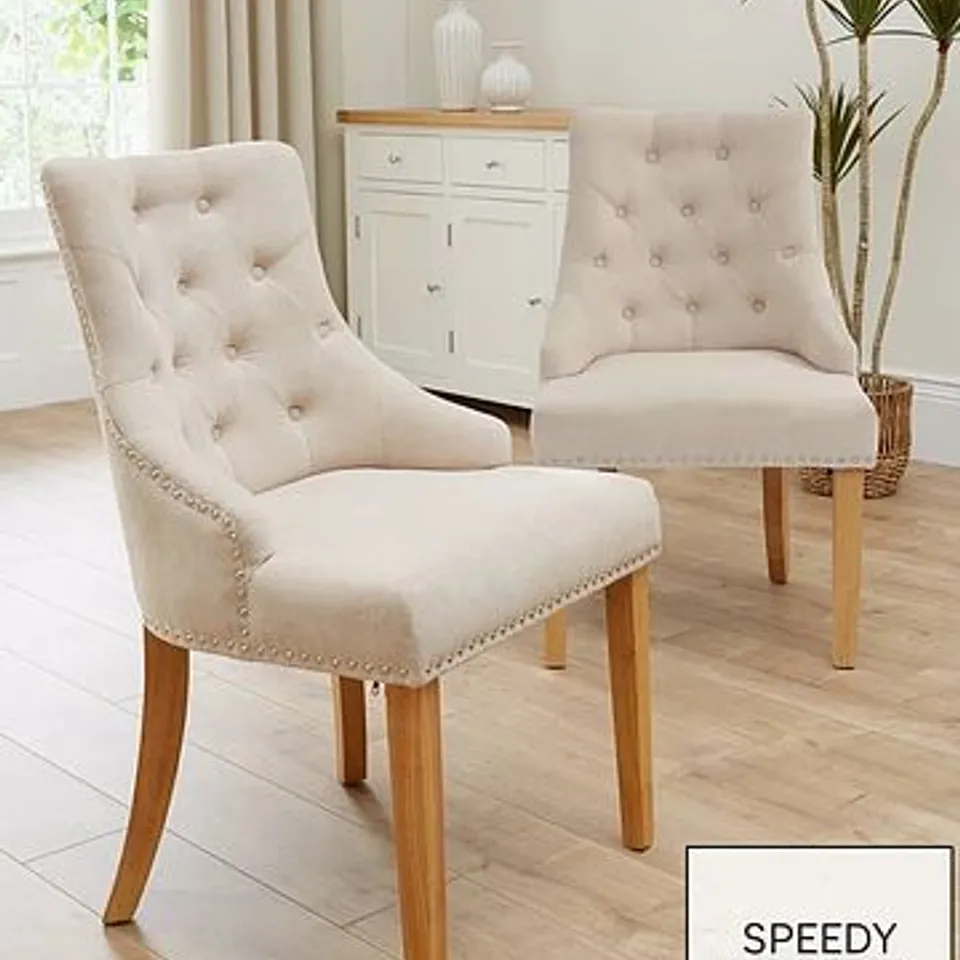 WARWICK PAIR OF CHAIRS – GREY/OAK (BOXED)