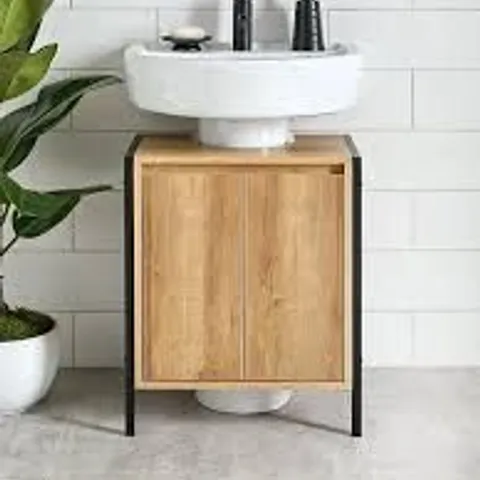 BOXED LARSON UNDER SINK CABINET - DARK OAK (1 BOX)