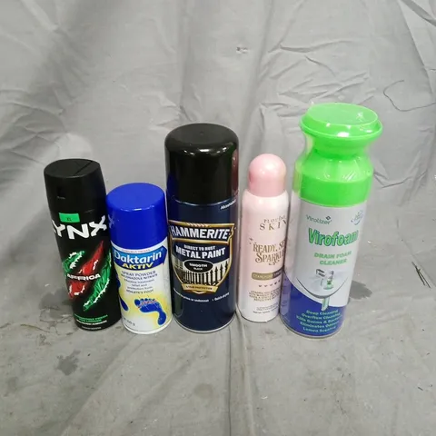 APPROXIMATELY 15 ASSORTED AEROSOLS TO INCLUDE LYNX AFRICA, VIROFOAM, DAKTARIN AKTIV, ETC - COLLECTION ONLY