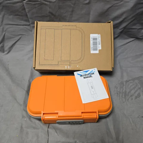 ORANGE LOCKABLE CASE WITH COMBINATION LOCK – PORTABLE STORAGE BOX
