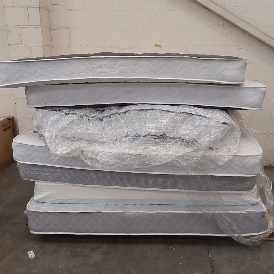 APPROX 7 X ASSORTED MATTRESSES. SIZES, BRANDS AND CONDITIONS VARY