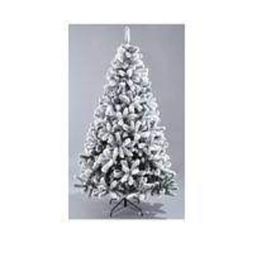 BOXED 7FT FLOCKED EMPEROR TREE COLLECTION ONLY RRP £109.99