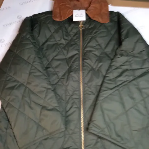 BARBOUR WOODHALL QUILTED COAT SIZE 16