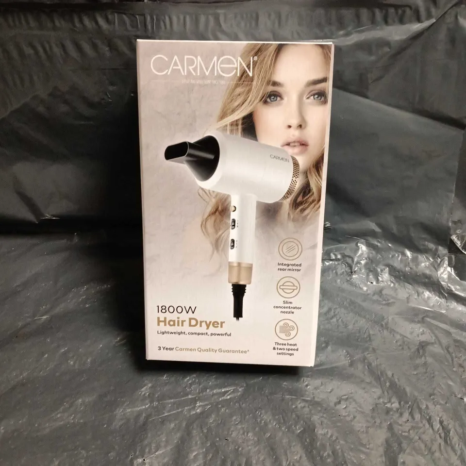 CARMEN 1800W HAIR DRYER – BOXED