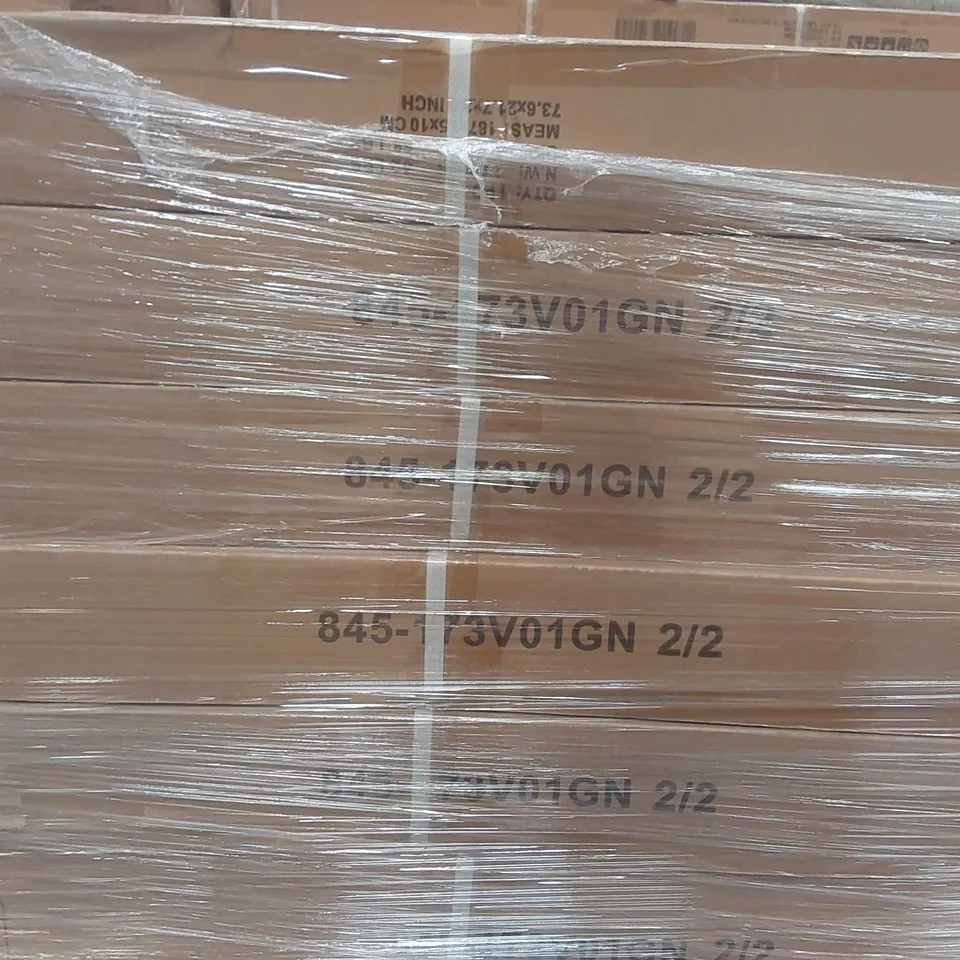 PALLET CONTAINING A VERY LARGE QUANTITY OF ASSORTED DESIGNER FURNITURE PARTS INCLUDING: GARDEN SHED PARTS ECT