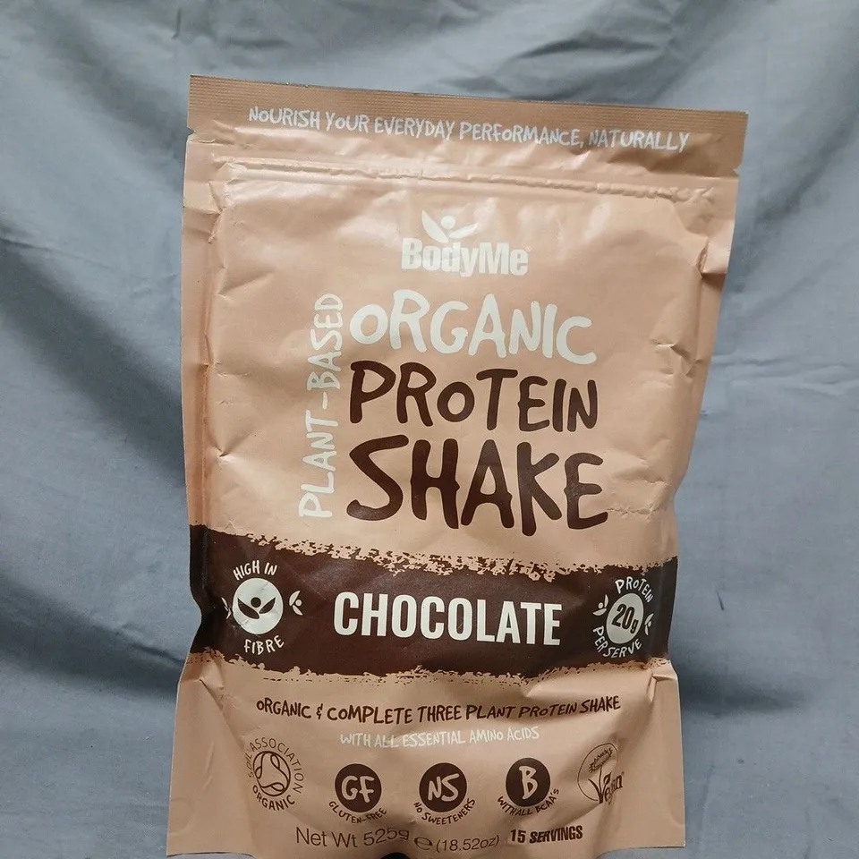 BODYME ORGANIC PLANT-BASED PROTEIN SHAKE – CHOCOLATE, 525G