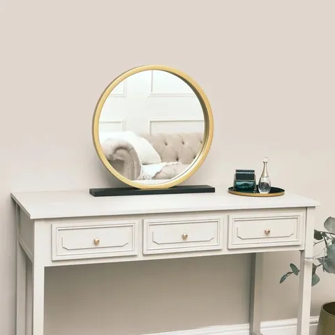 BOXED TROTTIER METAL ROUND MIRROR