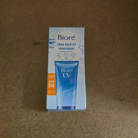 BIORE AQUA RICH UV WATERY ESSENCE SUNSCREEN SPF50 – BOXED