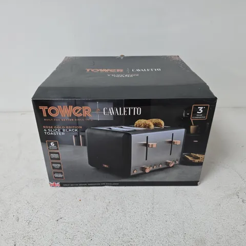 BOXED TOWER CAVALETTO 4 SLICE TOASTER