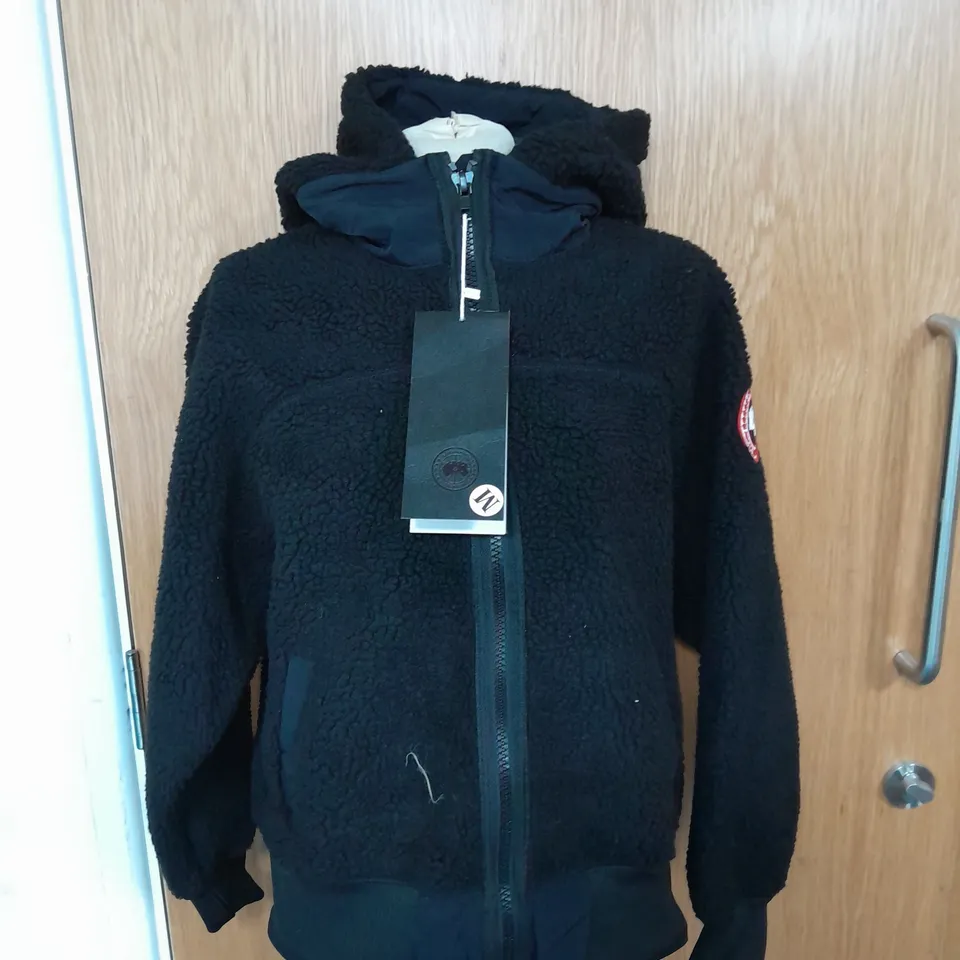 CANADA GOOSE FULL ZIP FLEECE JACKET SIZE M IN BLACK