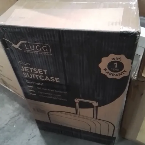 BOXED LUGG 40CM JETSET SUITCASE GUNMETAL