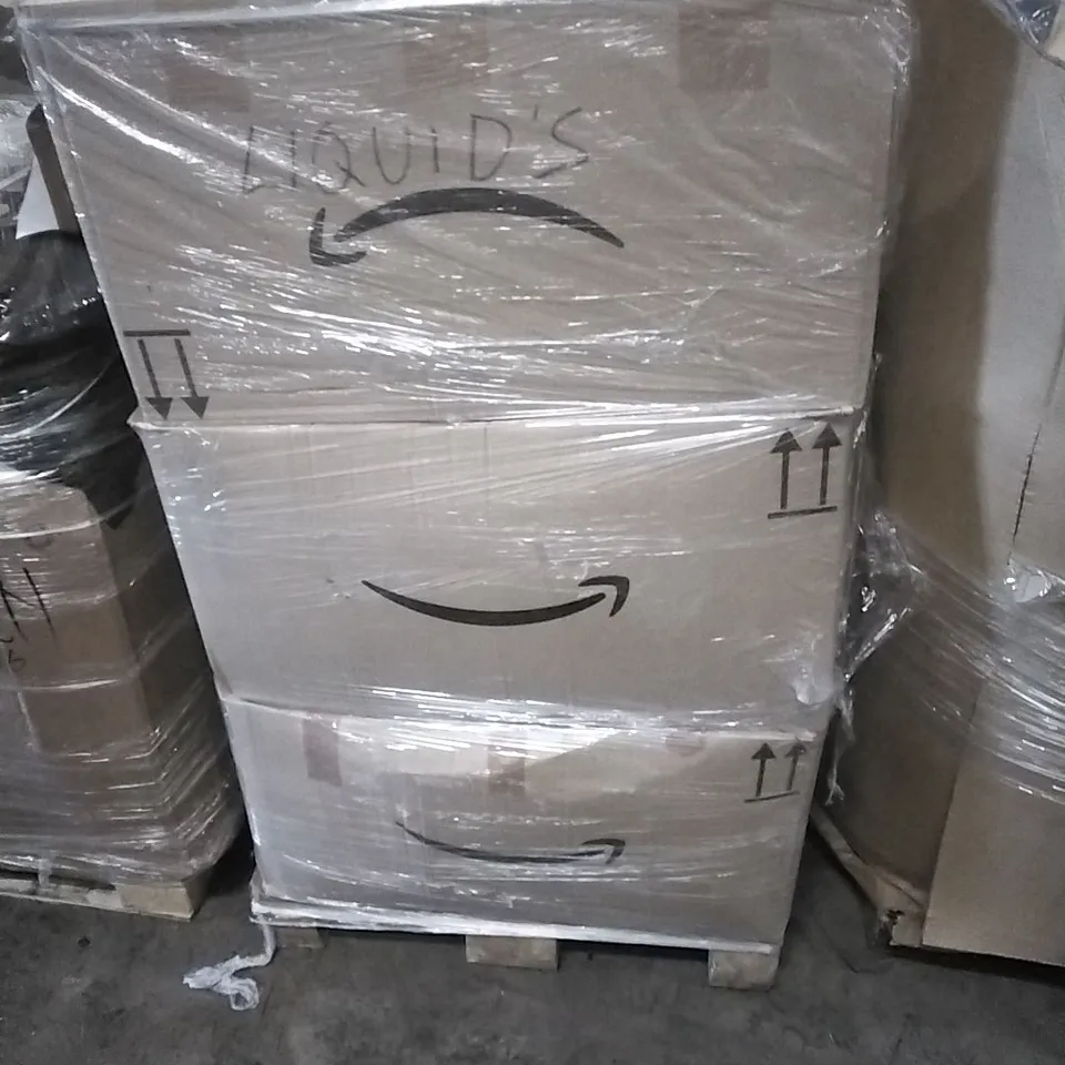 A PALLET CONTAINING A LARGE QUANTITY OF ASSORTED PRODUCTS WHICH INCLUDE; FACE PAINT, GLUES ETC