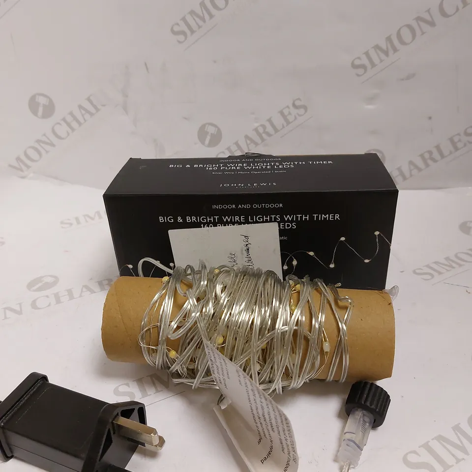 JOHN LEWIS BIG & BRIGHT PURE WHITE LED WIRE LIGHTS
