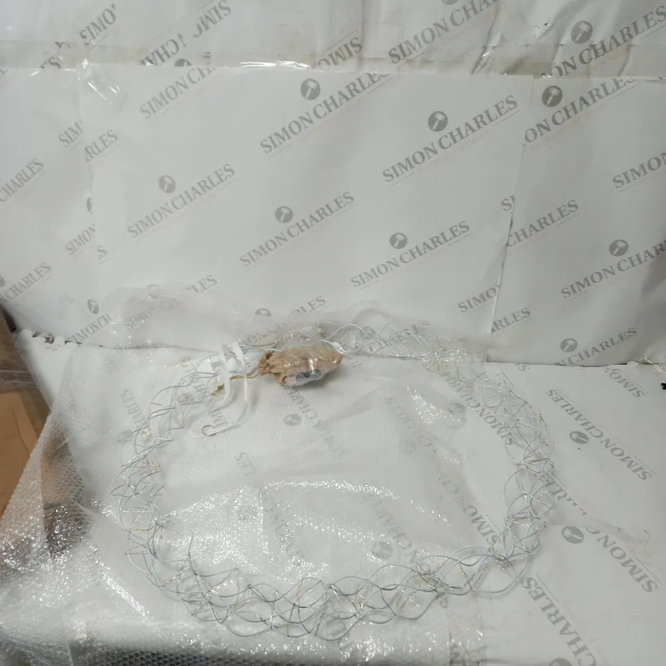 KELLY HOPPEN WHITE LIGHT UP WREATH