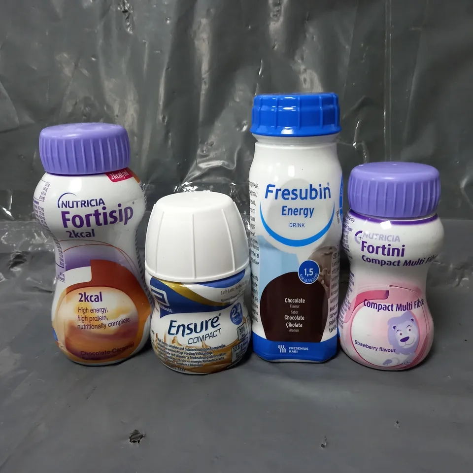 APPROXIMATELY 20 ASSORTED NUTRITION DRINKS TO INCLUDE - NUTRICIA FORTINI COMPACT - FRESUBIN ENERGY - NUTRICIA FORTISIP - ETC - COLLECTION ONLY