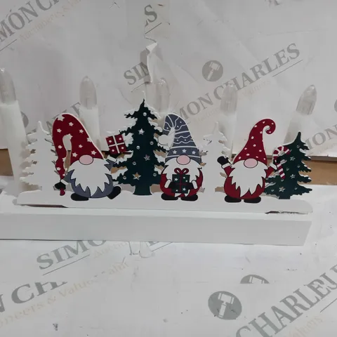 FESTIVE 28CM GONK BATTERY OPERATED CANDLELIGHT