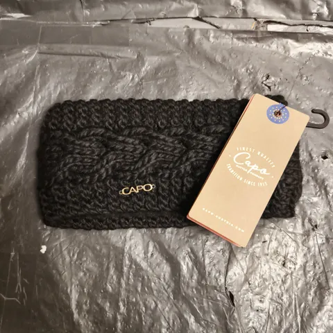 CAPO AUSTRIA FABRIC BLACK HEADBAND