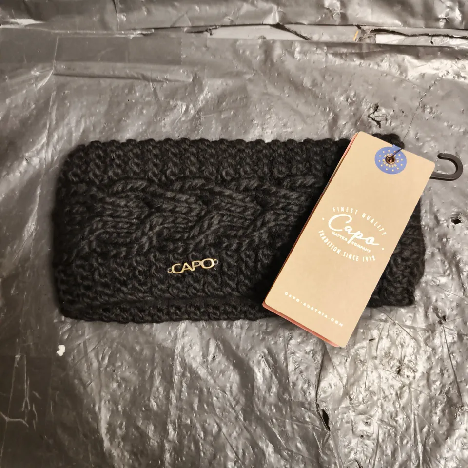 CAPO AUSTRIA FABRIC BLACK HEADBAND