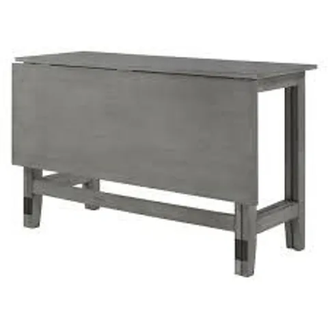 BOXED CLIFFORD DROP LEAF DINING TABLE - GREY (1 BOX)