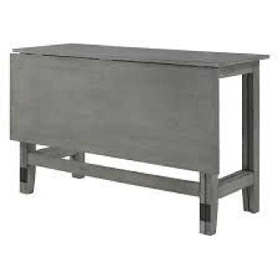 BOXED CLIFFORD DROP LEAF DINING TABLE - GREY (1 BOX)