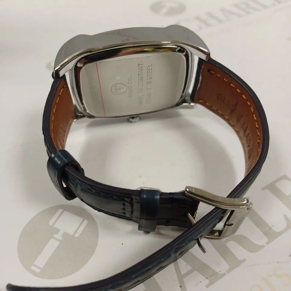 MENS TALIS CO WATCH – MOON PHASE MOVEMENT – SUB DIAL – GENUINE LEATHER STRAP 