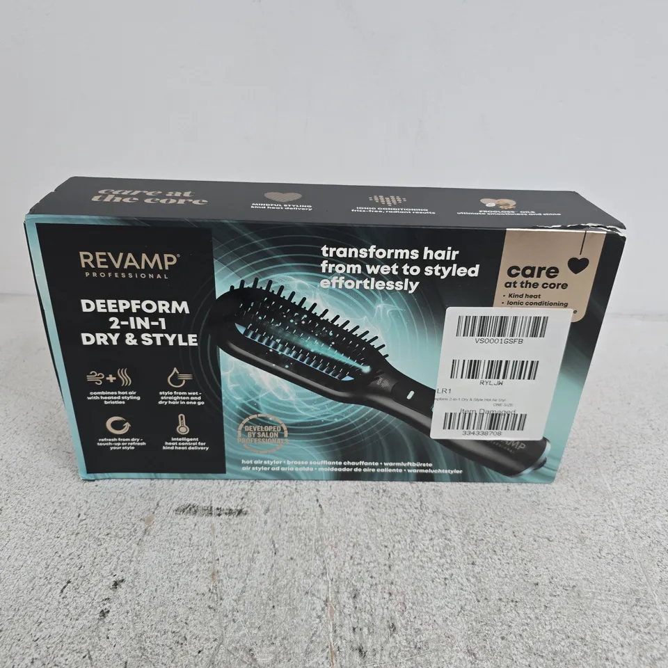 BOXED REVAMP PROGLOSS DEEPFORM DRY, STYLE & SHINE HOT STRAIGHTENING AIR BRUSH