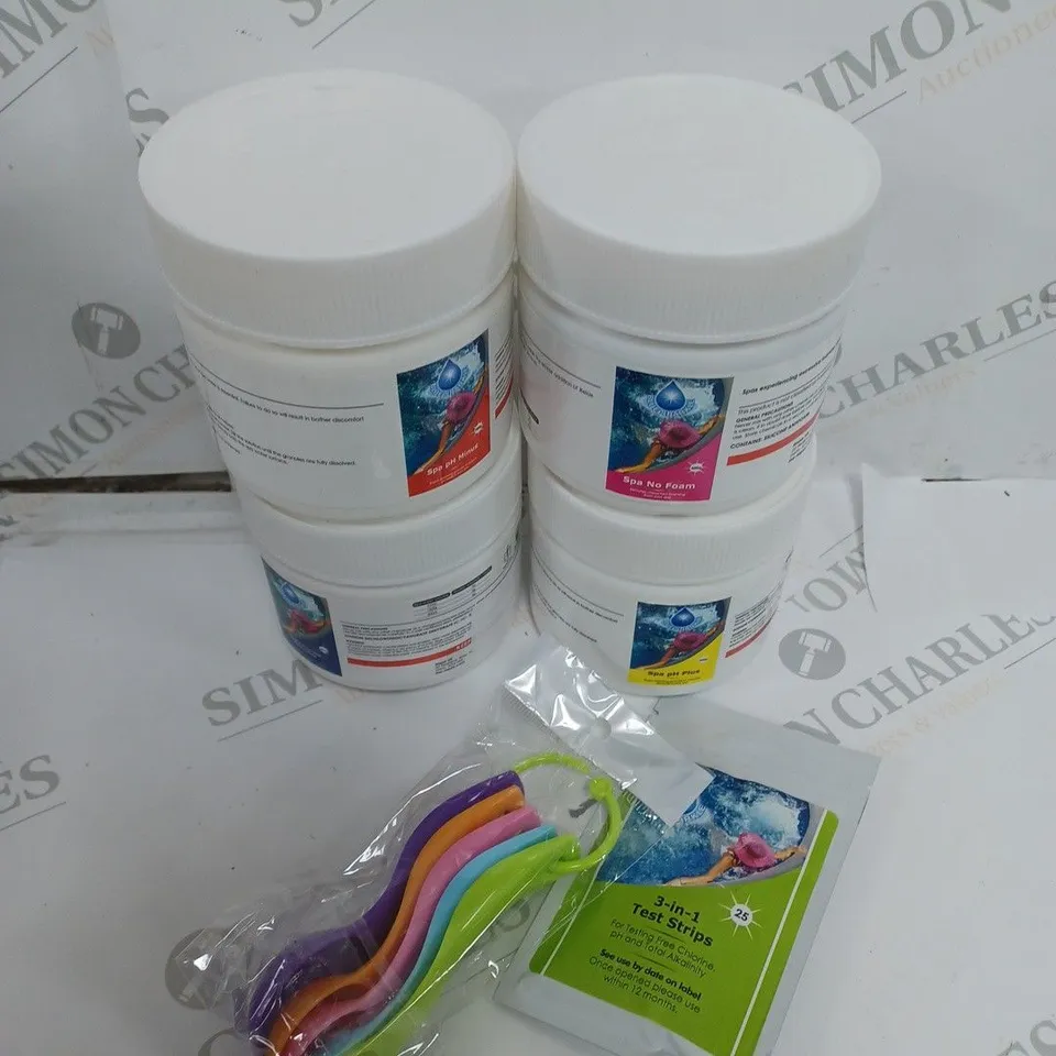 BOXED BLUE SPARKLE SPA STARTER KIT 