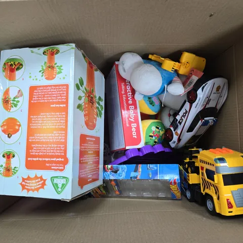 APPROXIMATELY 8 ASSORTED TOYS & GAMES PRODUCTS TO INCLUDE INTERACTIVE BABY BEAR, GOLDEN HONEY BEE TREE, HELLO KITTY PLUSH, ETC