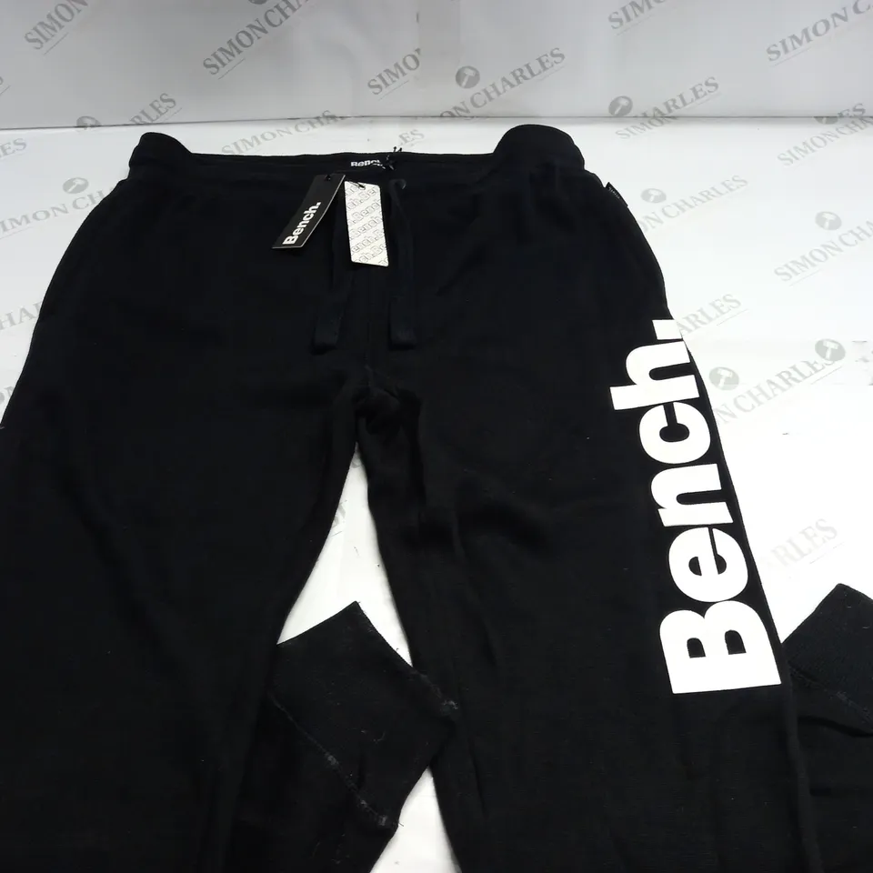 BENCH BLACK JOGGERS - L
