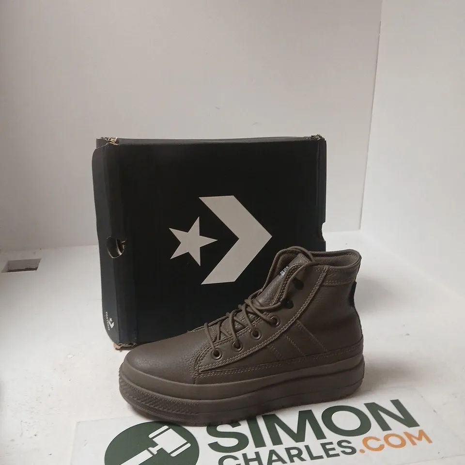 CONVERSE ALL STAR HIGH-TOP SNEAKERS, BROWN, UK 7.5