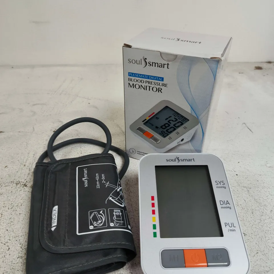 SOULSMART PULSEMATE DIGITAL BLOOD PRESSURE MONITOR