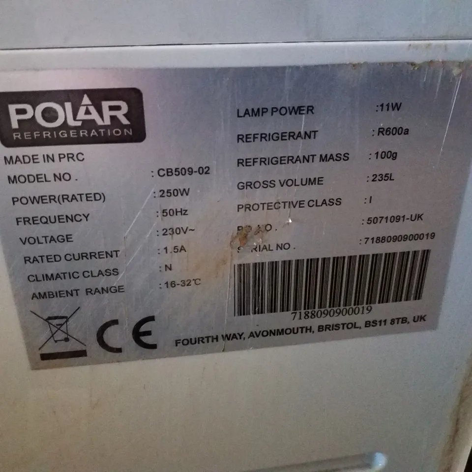 POLAR CB509-02 DISPLAY REFRIGERATOR