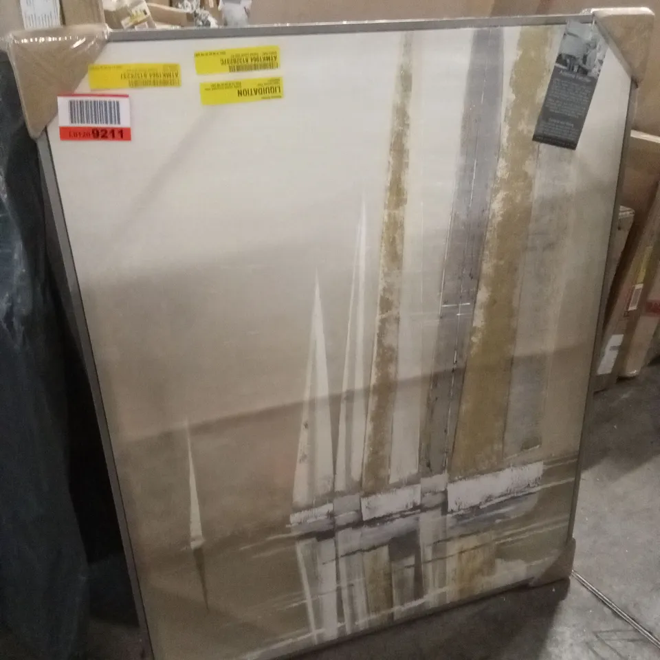 GOLDEN SAILS - FRAMED CANVAS WALL ART