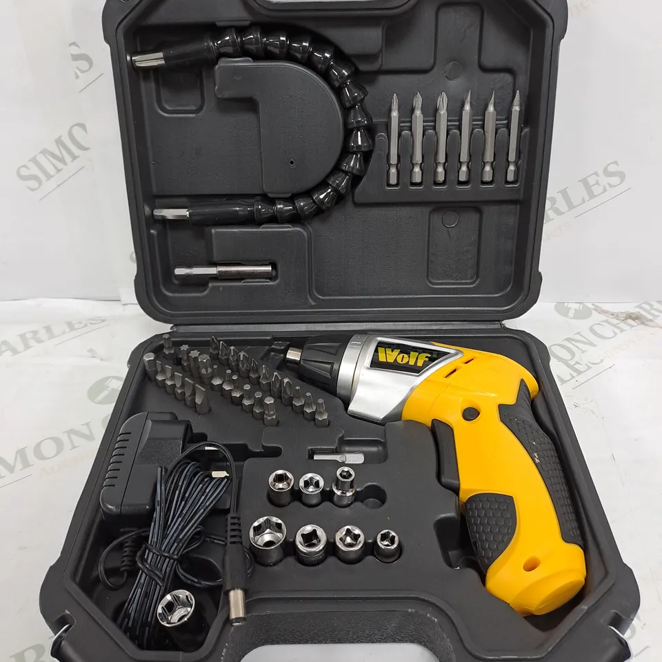 BOXED WOLF 3.6V CORDLESS SCREWDRIVER KIT