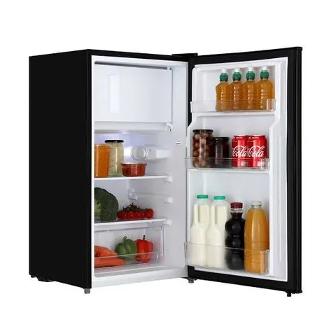 BOXED COOKOLOGY UCIB80BK/E 80L FREESTANDING UNDER COUNTER FRIDGE WITH ICE BOX – BLACK