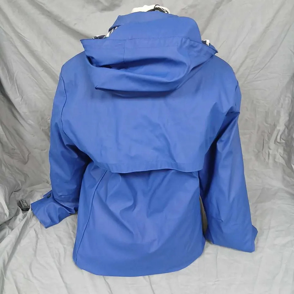 GAMMON MONACO BLUE HOODED COAT – SIZE S, STYLED IN ITALY