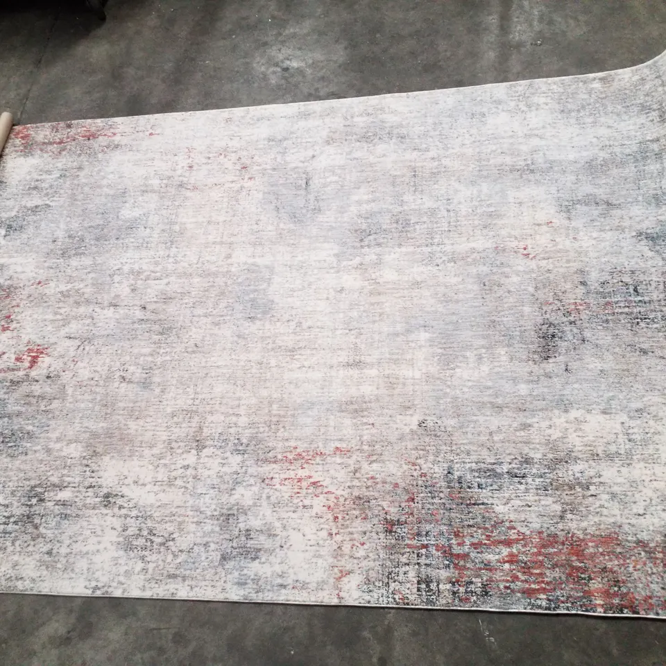 BRAND NEW JAIPUR LIVING VANADEY KYSON RUG IN WHITE PEPPER/DUSTY BLUE - 5'3"×7'6" 
