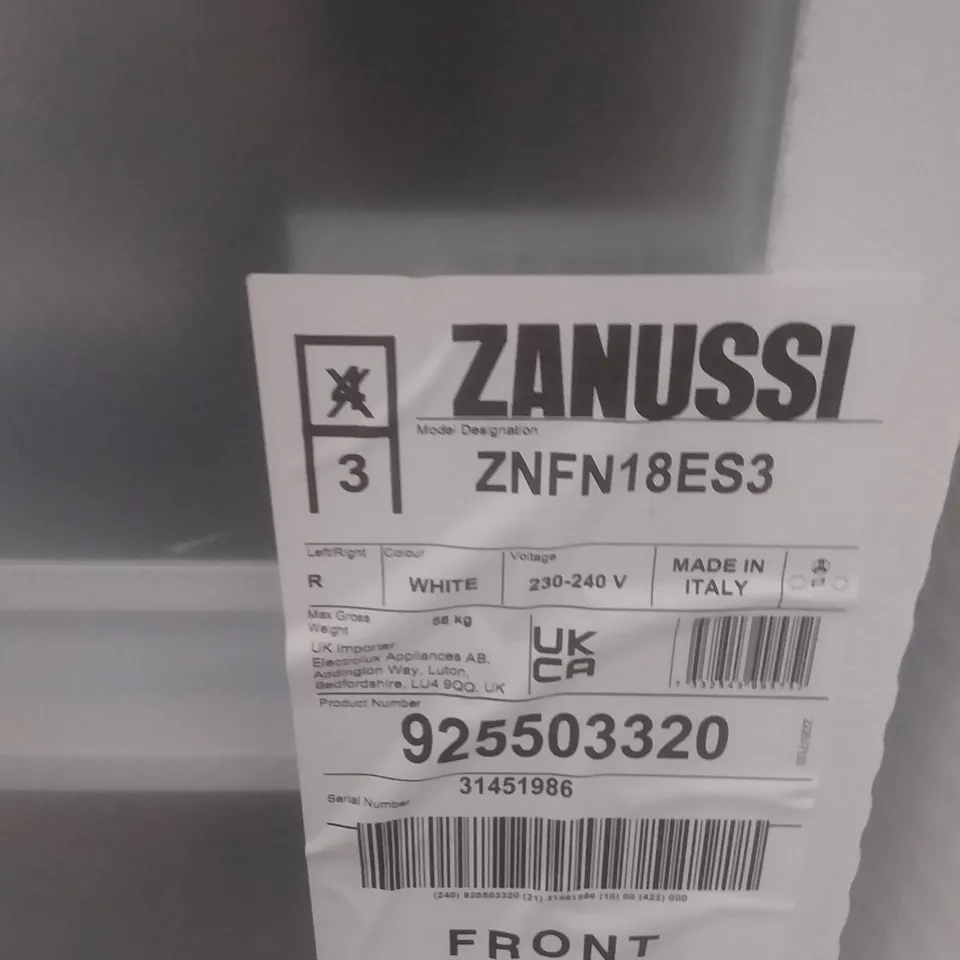ZANUSSI ZNFN18ES3 FRIDGE FREEZER RRP £734.00