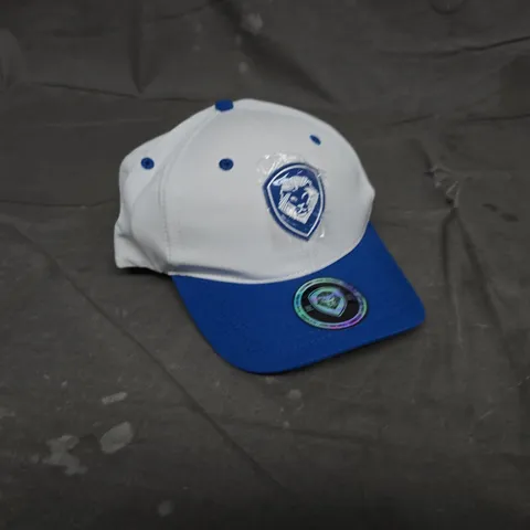 VALUEENTERTAINMENT FUTURE LOOKS BRIGHT SNAPBACK HAT – ROYAL BLUE & WHITE