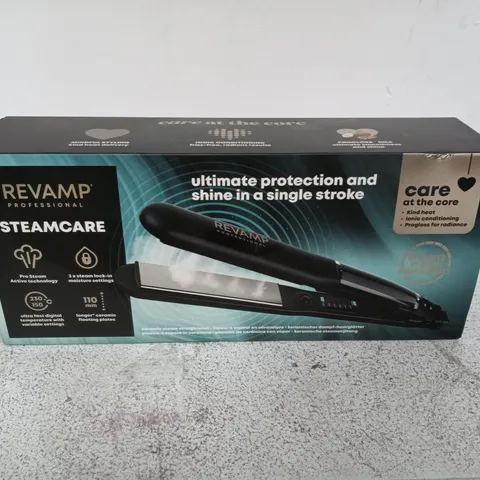 REVAMP PROGLOSS STEAMCARE HAIR STRAIGHTENER