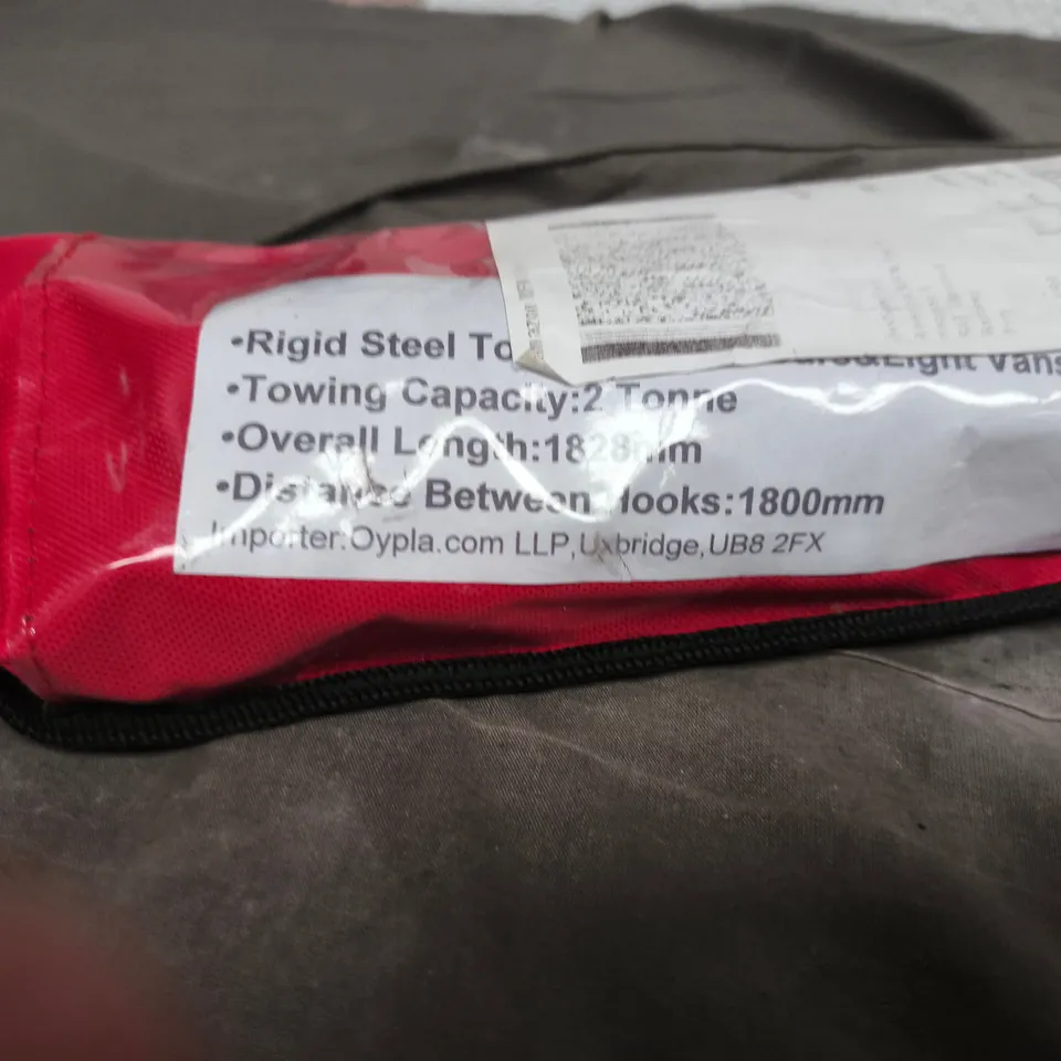 RIGID STEEL TOW BAR – 2 TONNE CAPACITY, 1828 MM OVERALL LENGTH