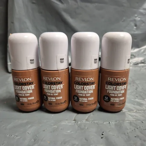 LOT OF APPROXIMATELY 55 REVLON COLOURSTAY LIGHT COVER 30ML FOUNDATIONS - 550 MOCHA