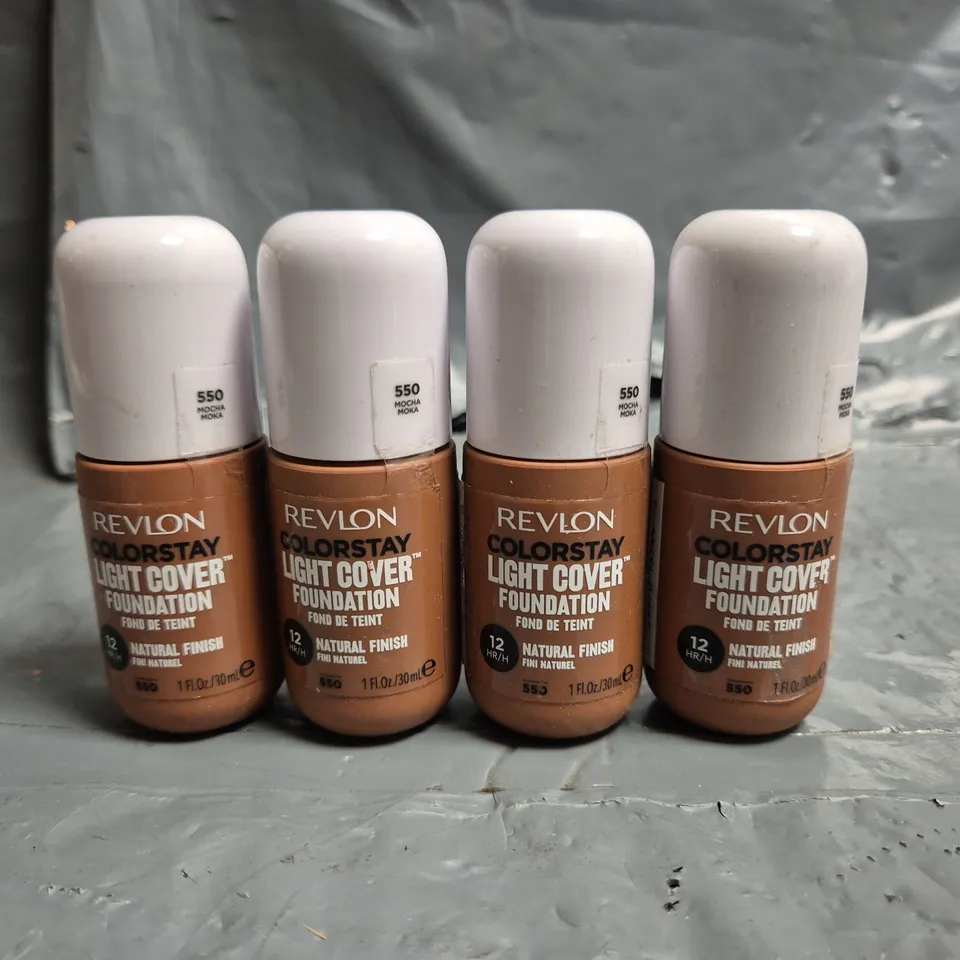 LOT OF APPROXIMATELY 55 REVLON COLOURSTAY LIGHT COVER 30ML FOUNDATIONS - 550 MOCHA