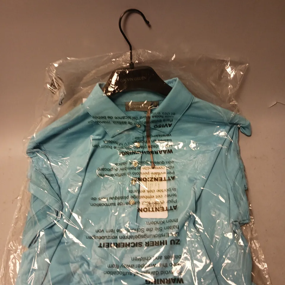 GLENMUIR LADIES AQUA GOLF POLO SHIRT - 14