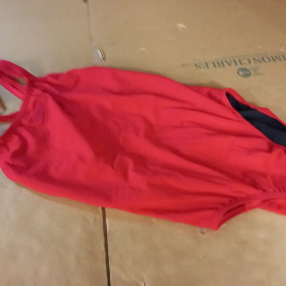 SPEEDO RED ONE PIECE SWIMSUIT - GB 12/34