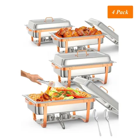 BOXED 4 PACKS 7.6L CHAFING DISH FOR BUFFET SET (1 BOX)