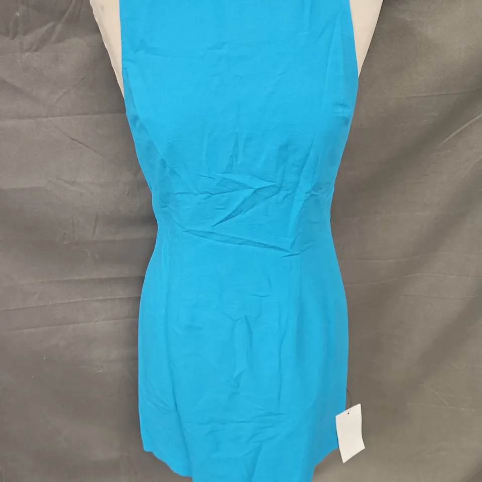 NOBODY'S CHILD FREYA MINI DRESS IN BLUE SIZE 8
