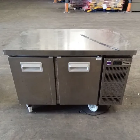 SNOWFLAKE COMMERCIAL STAINLESS STEEL 2 DOOR PREP FRIDGE